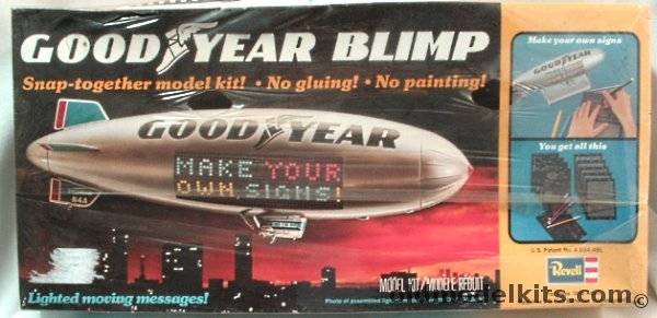 Revell 1/169 Goodyear Blimp - With Motorized Rotating and Light up Sign, H999 plastic model kit